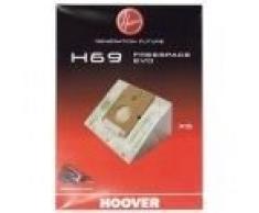 Hoover H69 H69-Hoover Bolsa aspiradora. Compatible con Freespace EVO. Incluye 5 uds, 2.3 litros, Papel