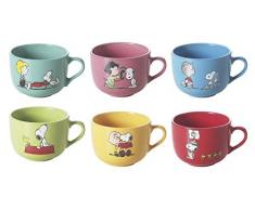 Brunch Time Taza De Desayuno 6 Piezas Jumbo Snoopy