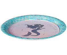 Creative Converting Iridescent Mermaid Party Platos, Papel, morado