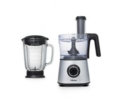 Tristar MX-4823 Robot de cocina con batidora y picadora, 1.5 litros de capacidad, 600 W de potencia, Plata