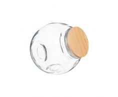 Tarro de cristal para caramelos con tapa de madera 650ml