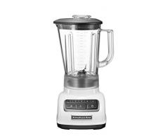 KitchenAid 5KSB1565EWH - Licuadora (1,75 L, 2000 RPM, 11500 RPM, Botones, Batidora de vaso, Negro, Transparente, Blanco)