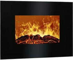 Bomann EK 6020 CB Chimenea Eléctrica Decorativa De Pared, 900 W, Negro