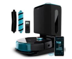 Cecotec Robot Aspirador Conga 8090 Ultra con Base de Autovaciado. Tecnología láser, Friega, Aspira y Barre a la Vez, 10.000 Pa, Cepillo Jalisco, APP, Cepillo Mascotas, Mando a Distancia, 2.5 Litros