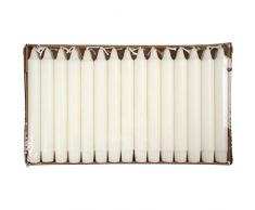 Velas con candela, dia: 23 mm, A. 20 cm, blanco, 30ud