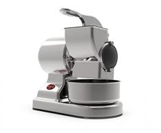 RGV Rallador eléctrico Maxi Essential, fabricado en Italia, rodillo profesional de acero inoxidable extraíble y apto para lavavajillas, plateado, 450 W