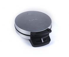 Nova 02.132393.01.001 - Gofrera de acero inoxidable 5 gofres por sesión, termostato, 750 W, color gris