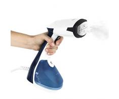 Plancha Vapor Vertical Muy Potente, 1640 W, 24 g/m, Suela de Acero Inozidable, Depósito de Agua Extraíble de 250 mL, Autonomía Ilimitda, Ideal para Viaje, Azúl. H.Koenig_STM10