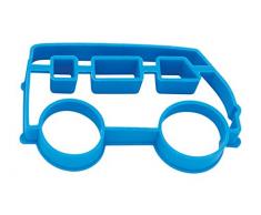 Luckies of London Eggmobile Molde en Forme de vehículo para Huevos, Silicona, Azul, 10.7x16.5x2 cm