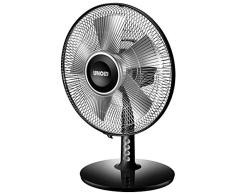 Unold 86818 Silverline - Válvula de mesa (40 W, 3 niveles, ángulo de inclinación ajustable, oscilación conmutable, diámetro del ventilador 30 cm)