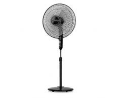 Taurus Bergen 16C Ventilador de columna oscilante, sistema de oscilación, temporizador, 3 velocidades, 3 aspas/40 cm diámetro, 45 W, negro