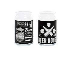Vaso para Cerveza DKD Home Decor Cristal (2 pcs)