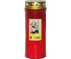 Juego de 30 velas de té en forma de U T40 rojas Parapiogg P/Pio 102D con perfume y decoración