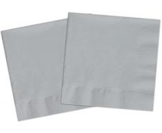 Ciao - Servilletas de papel FSC compostables (33 x 33 cm, doble vela), 20 unidades, gris ahumado, 34802