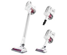 Ufesa AE4822 Sena Aspirador Escoba Sin Cable, Autonomía 40 min, Batería Litio 22V, 2 Velocidades, Cepillo Motorizado, Cuerpo Desmontable, Sistema Ciclónico, LEDs, Blanco