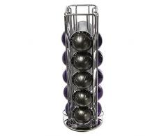 Paxanpax 20 piezas 4 filas para Nespresso Vertuo Cápsula de café soporte con base giratoria 360°