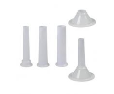 ORYX 5503100 Juego Embudos Plastico Para Maquina Picar Carne Nº 5 (4 Piezas)