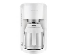 Rowenta Adagio CT3811 Cafetera De Goteo Con Jarra Térmica, 850 W, 1.25 Litros, Acero Inoxidable, Blanco