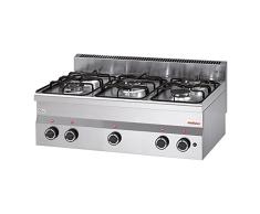 Cocina modular 60/90 PCG/P 316603, 5 quemadores, 17700 W, 28 x 90 x 60 cm