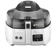 DeLonghi FH1173 - Freidora (Freidora baja en grasa, 1,5 L, Doble, Negro, Gris, Transparente, Botones, Independiente)