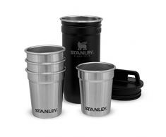 Stanley Adventure Nesting Vasos de Chupito Set, Negro Mate, 4 Unidad (Paquete de 1)