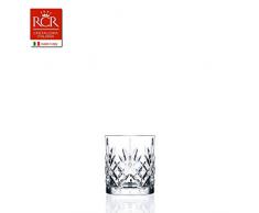 Juego de 6 vasos bajos de cristal de la colección Melodia de RCR para whisky de 230 ml. Modelo: 25935020006