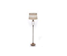 Lámpara de Pie DKD Home Decor Cristal Dorado Metal (40 x 40 x 162 cm)