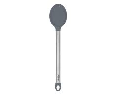 Jata HACC4304 - Cucharón de Cocina de Silicona, Mango de Acero Inoxidable, Apta para lavavajillas, Soporta hasta 250ºC, Se puede colgar, Higiénico y saludable