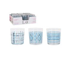 Vaso para Cerveza LAV Mosaic Cristal (Ø 8,5 x 9 cm) (345 cc)
