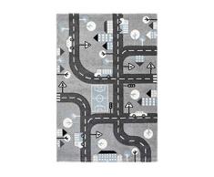 Lalee abgepasste Alfombras, 100% Polipropileno, Plata, 80 x 150 cm