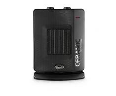DeLonghi DCH7032.B - Calefactor (Calentador de ventilador, Cerámico, Interior, Piso, Negro, Giratorio)