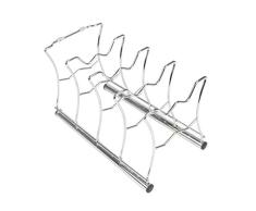 Wehouseware Organizador de Sartenes y Tapaderas Suporte de Metal Con 4 Compartimentos - Organizador De Armarios de Cocina