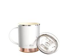 ASOBU Ultimate - Taza térmica de acero inoxidable con revestimiento interior de cerámica (blanco)