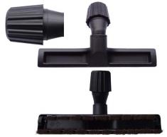 Cleanwizzard - Cabezal de cepillo para aspiradora (para suelo duro, de parquet y laminado entre otros, compatible con Fakir, Hanseatic, Hoover, Ide Line y Kärcher entre otras, incl. 1 rollo de bolsas de basura de 16 L) A 2003,