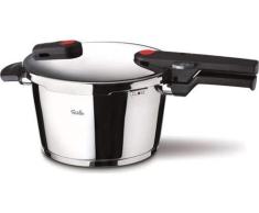 Fissler Vitaquick - Olla a presión (6 L, diámetro de 22 cm), acero inoxidable, 2 niveles de cocción, inducción