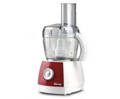 Girmi RB15 300W 0.8L Rojo, Color blanco - Robot de cocina (0,8 L, Rojo, Blanco, Giratorio, CE, De plástico, Stainless steel, Plastic)