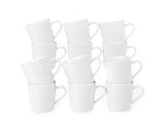 Holst Porzellan KT 005 FA3 Juego de 12 tazas de café, 0,24 L, porcelana