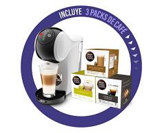 DeLonghi Dolce Gusto Genio S Máquina de Café en Cápsulas, Incluye 3 Paquetes de Cápsulas, Diseño Compacto, Tamaño de Bebida Ajustable, Depósito de Agua Extraíble de 0,8L, EDG225.W, 1470 W, Blanco