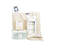 Birambeau – Kit de 7 productos de consumo responsable de cero residuos – Lunchbox – Botella isotérmica – Set de cubiertos reutilizables – Tejidos para envases de alimentos – Idea de regalo de Navidad