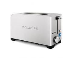 Taurus Mytoast Legend Tostador de una Ranura ancha de 45 mm, 1050 W, Acero Inoxidable, Gris