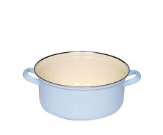 Riess 0282-006 Classic-Household Items - Cacerola con borde cromado (24 cm, diámetro), color azul