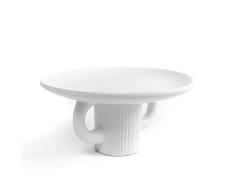 Plato Ceramica Decorativo Diseño Boho Elegante Blanco 20 cm