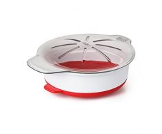 Oxo Good Grips Huevera para microondas Hervidor de Huevos 17.78 x 12.95 x 5.58 cm, Rosso
