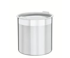 Tramontina Tarro de acero inoxidable con tapa para conservar alimentos, apto para lavavajillas (14 cm (2,3 L)