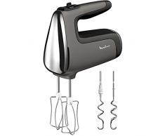 Moulinex Batidora Powermix Silence HM650 - Batidora mano amasadora y varillas para amasar y batir de 600 W, velocidades regulables con función turbo, elabora pan, pizza o repostería, motor silencioso