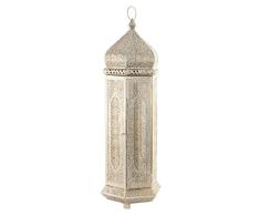 Lámpara de Pie DKD Home Decor Blanco Metal (22 x 20 x 71 cm)