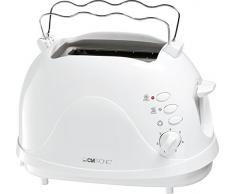 Clatronic TA 3565 Tostadora de Pan Pequeña con 2 Ranuras, 3 Función, 700 W, Plástico, Blanco