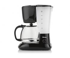 Tristar CM-1245 Cafetera adecuada para 10-12 tazas con jarra de cristal de 1,25 L, 750 W, 1.25 litros, Plástico, Negro
