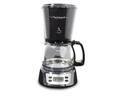 Techwood - Cafetera eléctrica programable, 0,75 camas