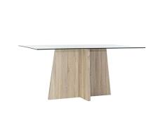 Mesa de Comedor DKD Home Decor Cristal Madera MDF (160 x 90 x 75 cm)